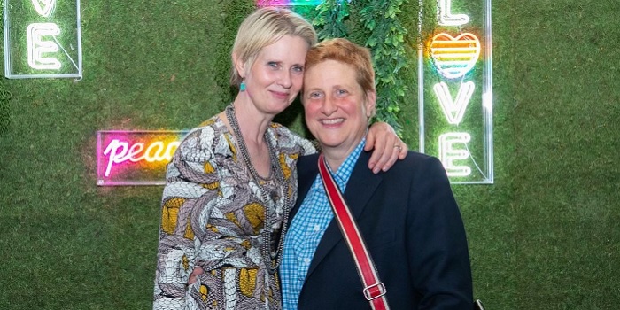 Cynthia Nixon and her wife Christine Marinoni