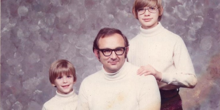 David Dahmer with his dad and brother