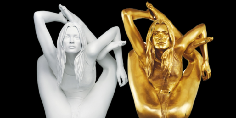 Kate Moss Sphinx and Siren statue