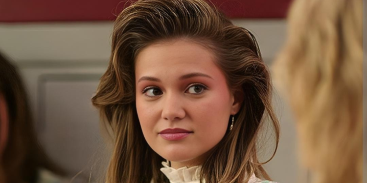 Olivia Holt as teen Pam Miller in Totally Killer