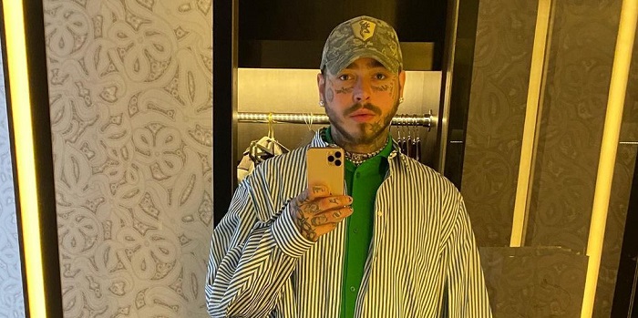 Post Malone showing off his Fit