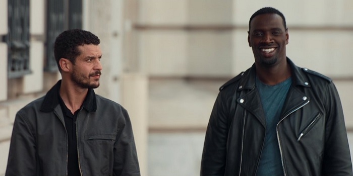 Soufiane Guerrab and Omar Sy in Lupin