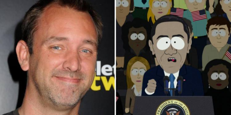 Trey Parker as Barack Obama in South Park