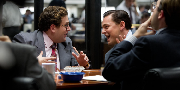 Leonardo DiCaprio and Jonah Hill in The Wolf of Wall Street (2013)