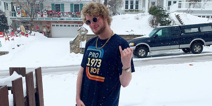Yung Gravy Posing in the snow