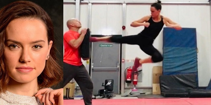 Daisy Ridley is a kickboxer