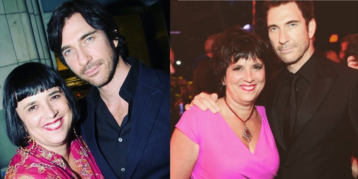 Dylan McDermott and his stepmom Eve Ensler