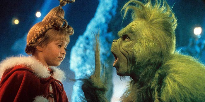 Jim Carrey in How the Grinch Stole Christmas