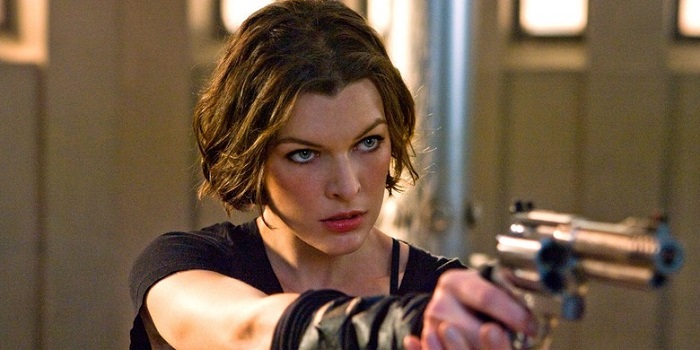 Jovovich in Resident Evil