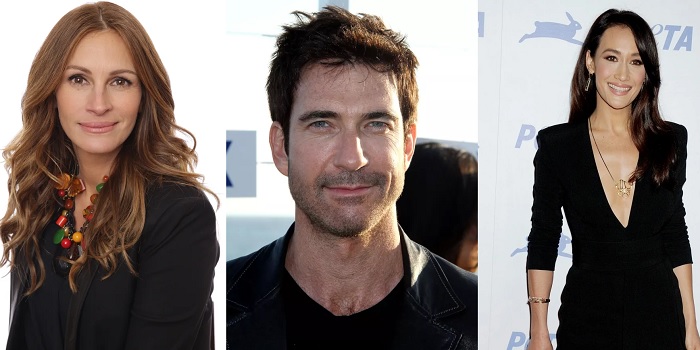 Julia Roberts, Dylan McDermott and Maggie Q