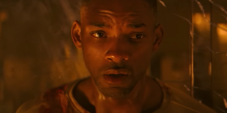 Will Smith in I Am Legend Alternate Ending Scene