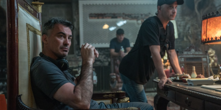 Chad Stahelski on the set of John Wick: Chapter 3