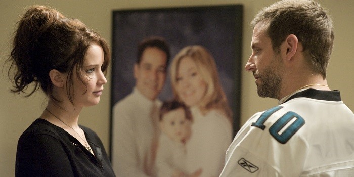 Bradley Cooper and Jennifer Lawrence in Silver Linings Playbook