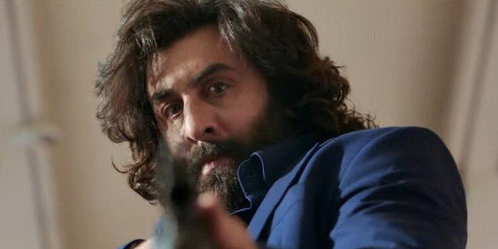 Ranbir Kapoor holding a gun in Animal