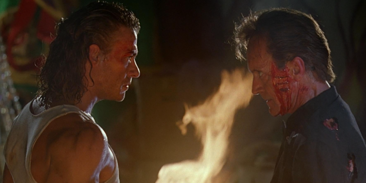 Jean-Claude Van Damme and Lance Henriksen in Hard Target (1993)