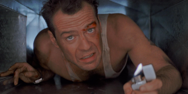 Bruce Willis in Die Hard (1988) - adult christmas movies