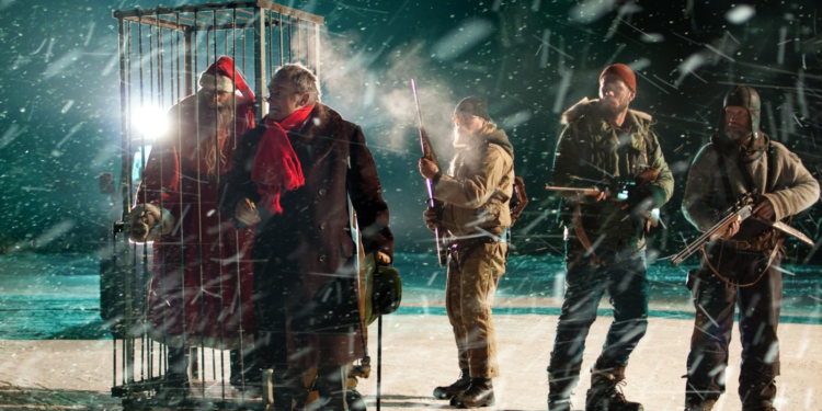 Jonathan Hutchings, Peeter Jakobi, Rauno Juvonen, Tommi Korpela, and Jorma Tommila in Rare Exports: A Christmas Tale (2010)