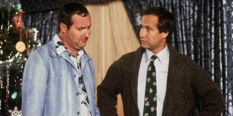 Chevy Chase and Randy Quaid in National Lampoon's Christmas Vacation (1989)