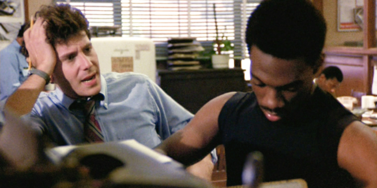 Paul Reiser and Eddie Murphy in Beverly Hills Cop