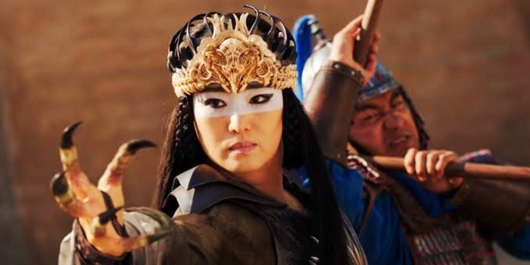 Gong Li in Mulan (2020)