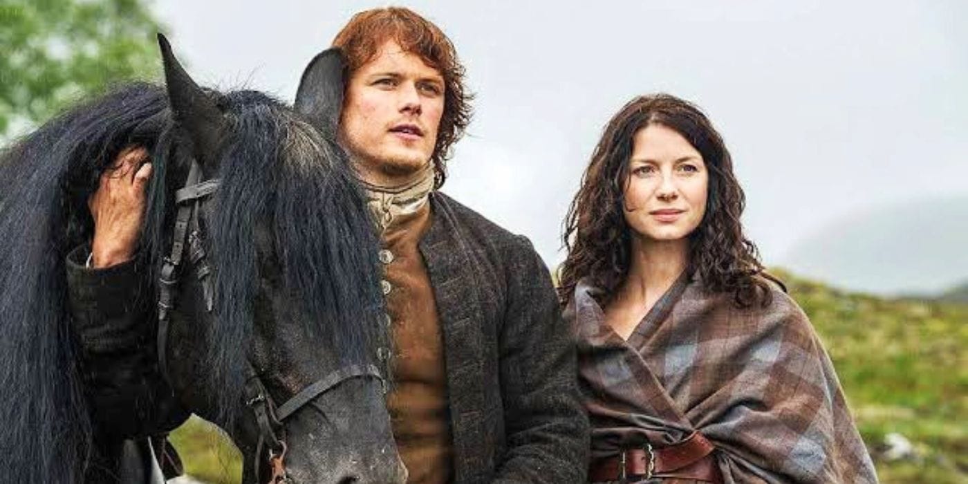 Jamie and Claire Fraser in Outlander