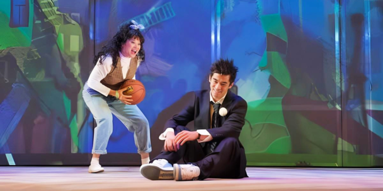 Justin Chien in a stage play