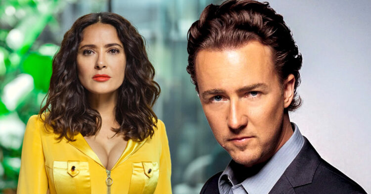 Selma Hayek and Edward Norton - Celebrities you forgot dated