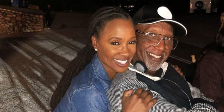 Shanola Hampton and her father