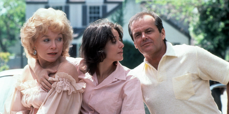 Jack Nicholson, Shirley MacLaine, and Debra Winger in Terms of Endearment (1983)