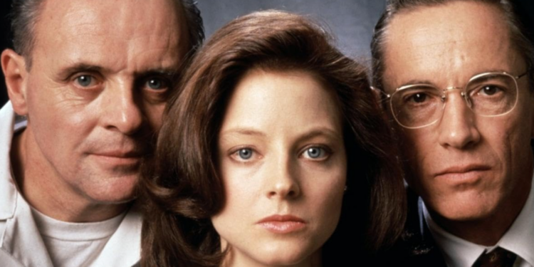 Jodie Foster, Anthony Hopkins, and Scott Glenn in The Silence of the Lambs (1991)