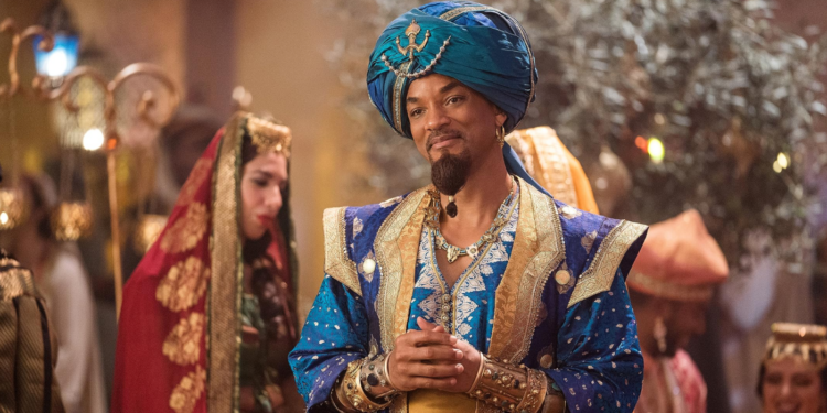 ill Smith and Nasim Pedrad in Aladdin (2019)