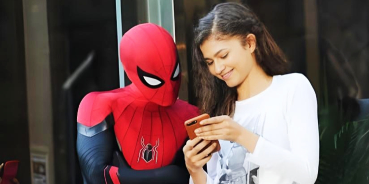 Zendaya and Tom Holland BTS Spider-Man movie