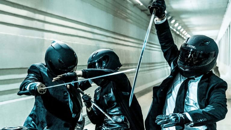 John Wick motorcycle sword fight John Wick’s 5 Most Thrilling Battles, Ranked