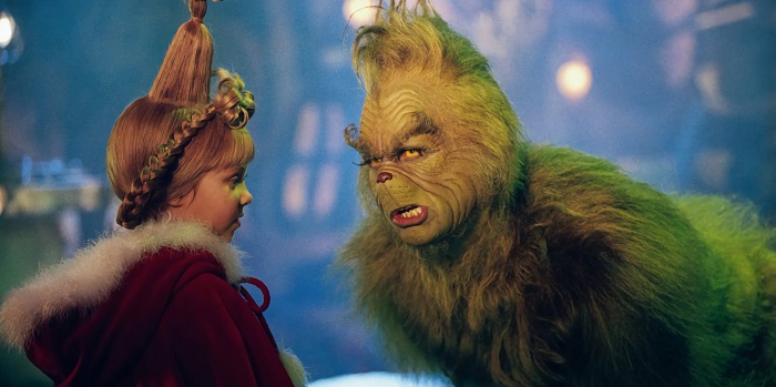 Jim Carrey as the Grinch