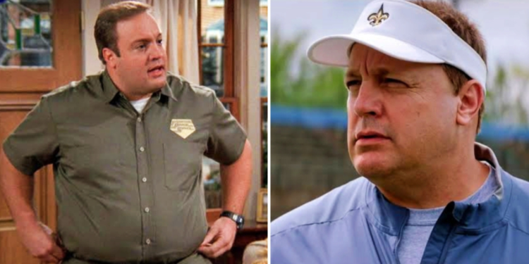 Kevin James in The King of Queens and Now