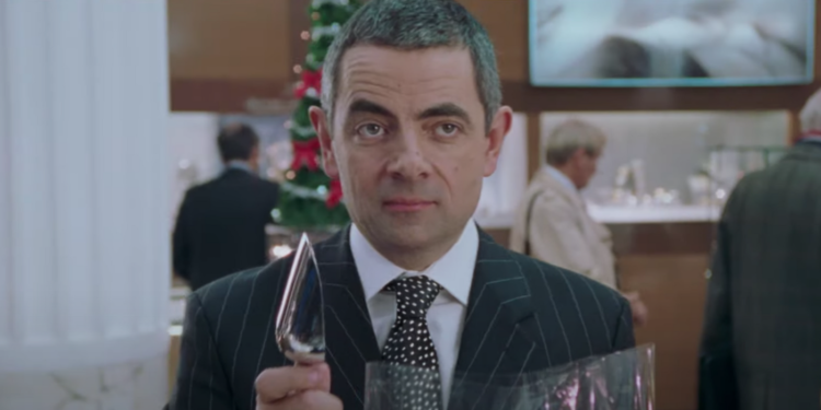 Love Actually Cast: Rowan Atkinson as Rufus the Jewellery Salesman