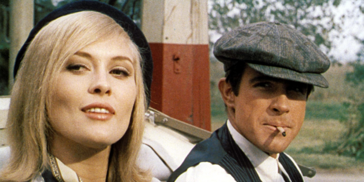 Warren Beatty and Faye Dunaway in Bonnie and Clyde (1967)