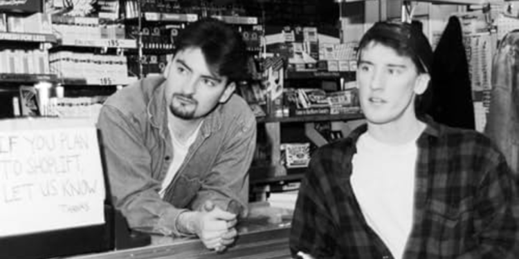 Jeff Anderson and Brian O'Halloran in Clerks (1994)