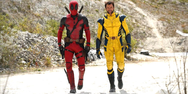 Ryan Reynolds and Hugh Jackman in Deadpool & Wolverine (2024)