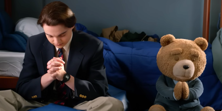 Seth MacFarlane and Max Burkholder in Ted (2024)