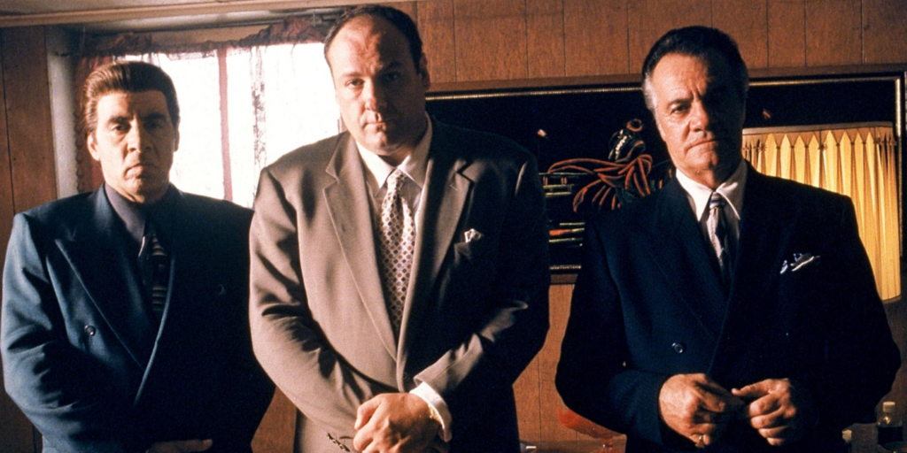 James Gandolfini, Steven Van Zandt, and Tony Sirico in The Sopranos (1999)