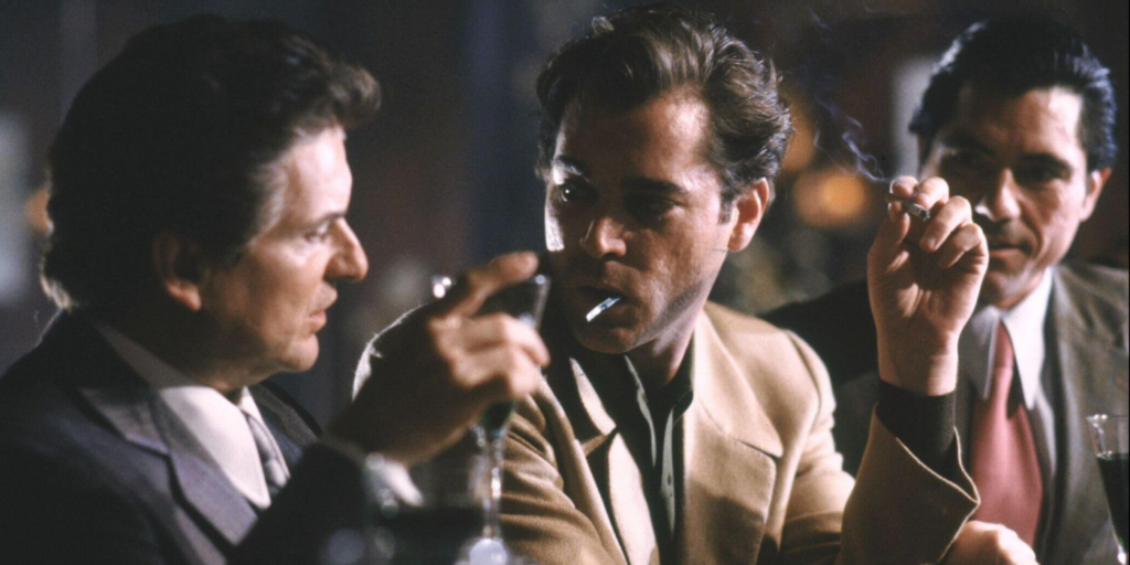 Ray Liotta, Joe Pesci, and Joseph Bono in GoodFellas (1990)