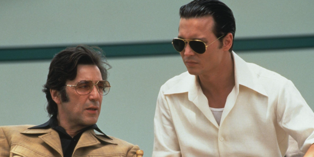 Johnny Depp and Al Pacino in Donnie Brasco (1997)