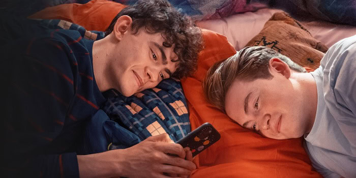 Joe Locke and Kit Connor in Heartstopper