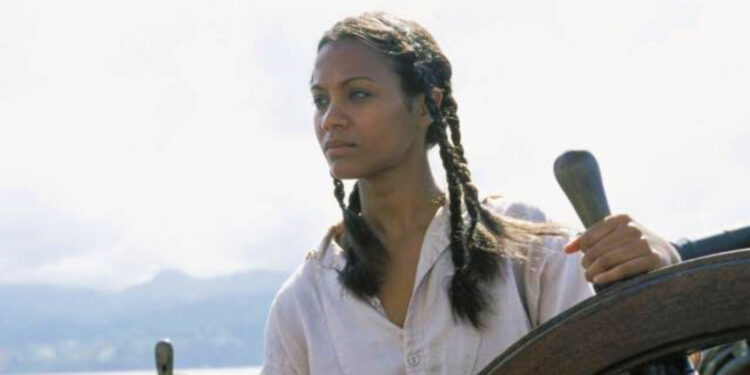 Zoe Saldana in Pirates of the Caribbeans: The Curse of the Black Pearl