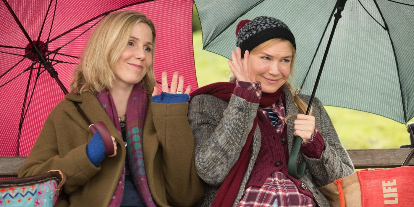 Renée Zellweger and Sally Phillips in Bridget Joness Baby 2016