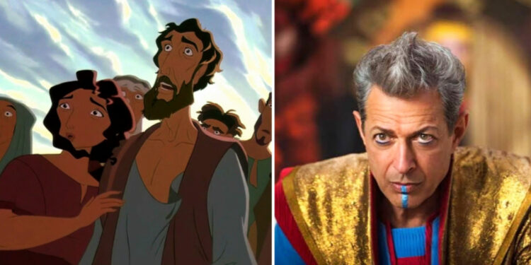 Jeff Goldblum as Aaron in Prince of Egypt