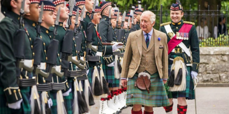 King Charles at the 2023 Holyrood Week in Scotland