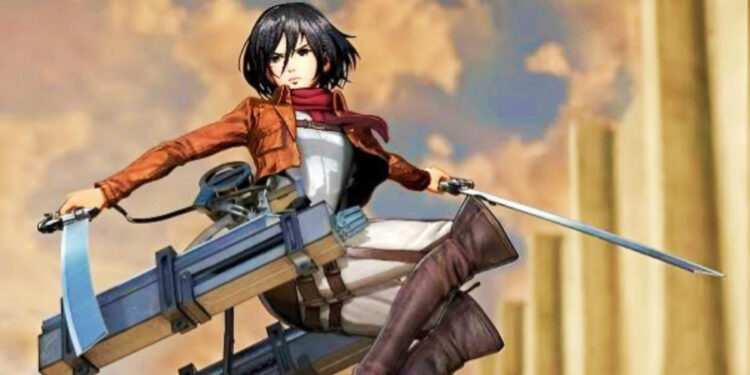 Mikasa Ackerman in Attack On Titan anime series