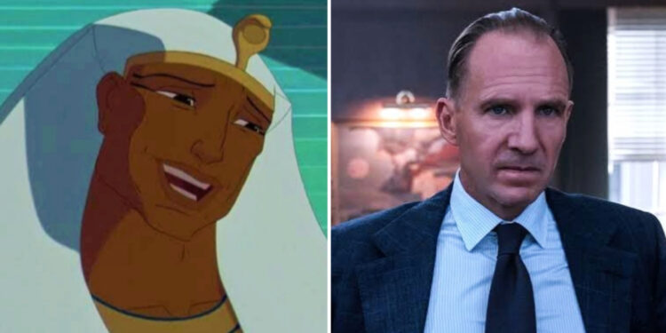 Ralph Fiennes as Rameses in Prince of Egypt